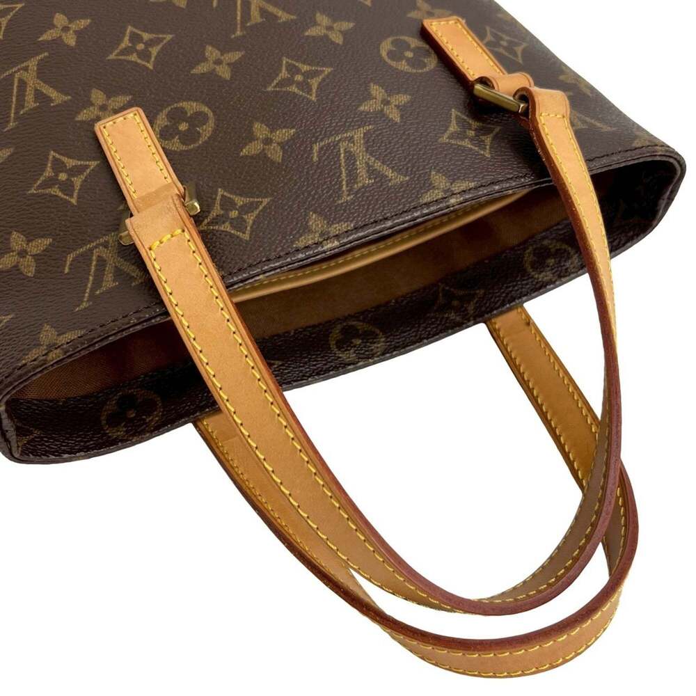 LOUIS VUITTON Authentic Brown Monogram Leather Tote Bag - Picture 4 of 10
